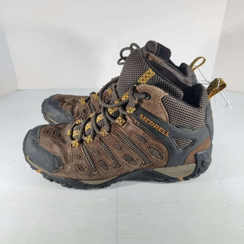 Merrell Moab Crosslander 2 Mid Waterproof Men 10 Earth Brown Hiking Boot J035717